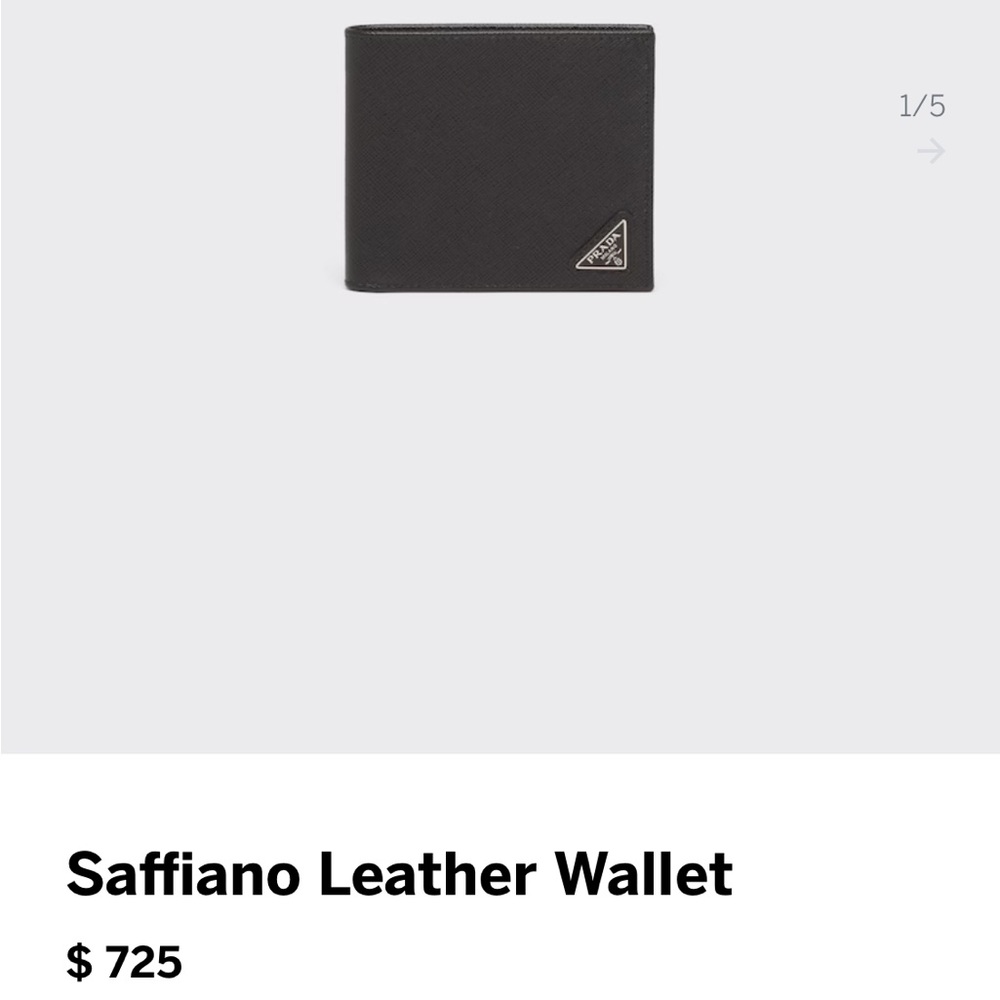 Prada Saffiano Leather Wallet